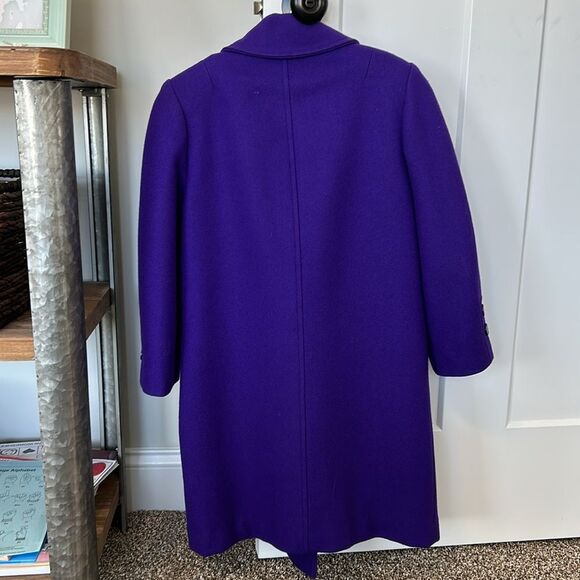 Vintage 90s Young Gallery Royal Purple Girls Long Dress Peacoat 7 - Picture 9 of 13